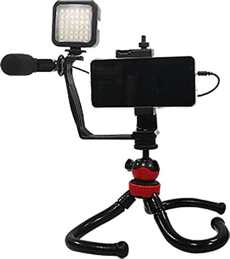 Kingbest Video Vlogging Kit With Led Light Youtube Starter Kit For Iphone Android