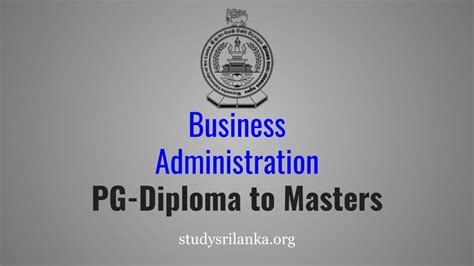 Postgraduate Diploma In Business Administration Pgdba Wusl