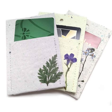 Porte Cartes Cadeaux Cologiques Tiquettes Cadeaux En Papier Fait Main