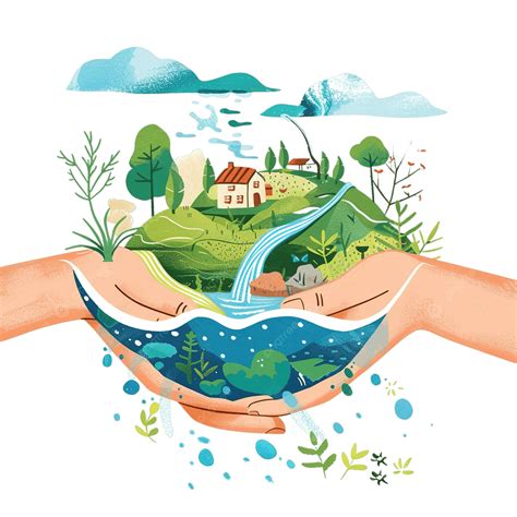 water conservation cartoon illustration water clipart cartoon clipart