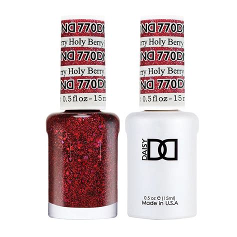 Dnd Nail Polish Gel And Matching Lacquer Set Duo 770 Holy Berry