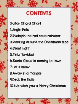 10- Guitar-Christmas-Songs- CHORDS by KMS Life in Music | TPT