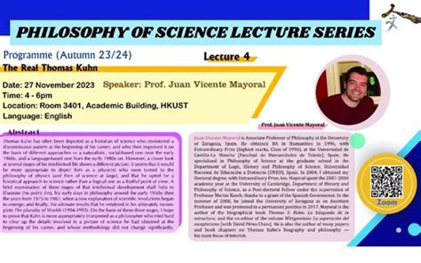 Philosophy of Science Lecture Series - The Real Thomas Kuhn | University Event Calendar - The ...