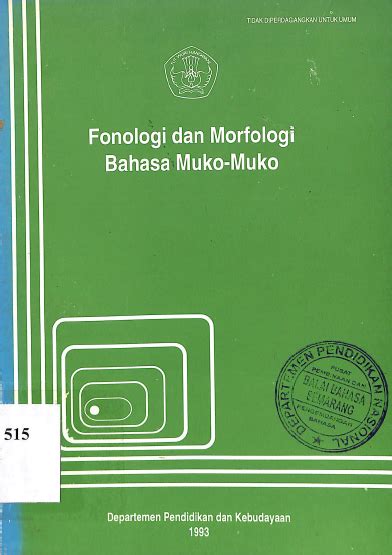 Perpustakaan Balai Bahasa Jawa Tengah FONOLOGI DAN MORFOLOGI BAHASA