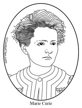 Marie Curie Coloring Page Marie Curie Coloring Page Free Printable