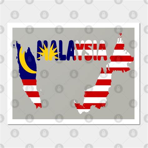 Malaysia Map Flag Wall And Art Print in 2023 | Flag wall, Flag, Malaysia flag