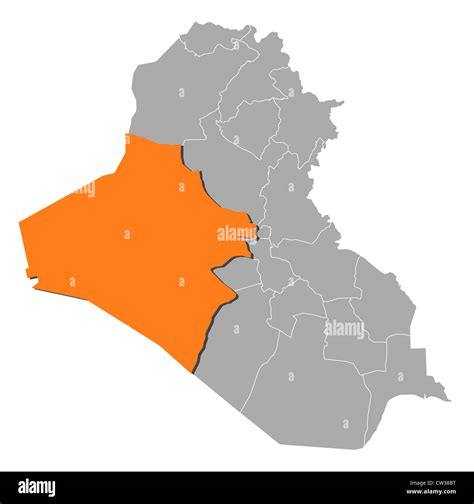 Al anbar province map Cut Out Stock Images & Pictures - Alamy