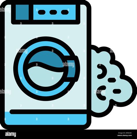 Faulty Washing Machine Icon Outline Faulty Washing Machine Vector Icon