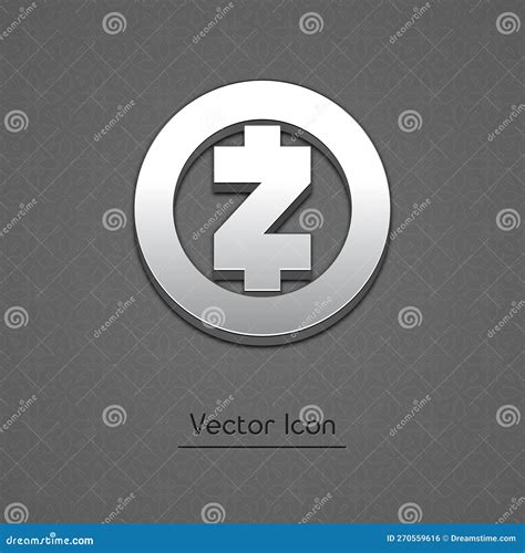 Zcash Zec Coin Cryptocurrency Concept Banner Background Vector