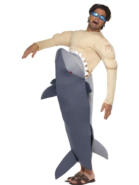 Man Eating Shark Costume Animal Fish Ocean Water – Abracadabra Fancy Dress