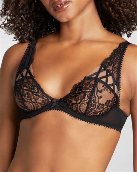 Agent Provocateur Cordellia Lace Mesh Triangle Bra Neiman Marcus