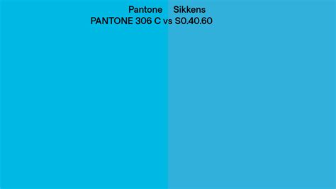 Pantone 306 C Vs Sikkens S0 40 60 Side By Side Comparison