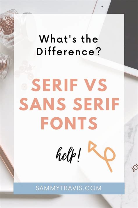 Font Pairings In Canva How To Tell The Difference In Serif Vs Sans