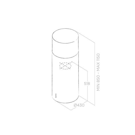 Elica Tube Pro Island Bl Mat A