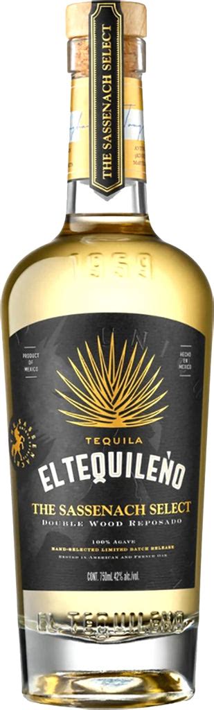 El Tequileno The Sassenach Select Double Wood Reposado 750ml Mission Wine And Spirits