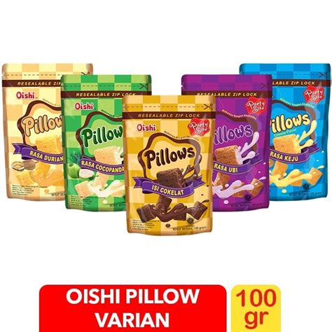 Jual Oishi Pillows Party 100 Gram Cemilan Snack Shopee Indonesia