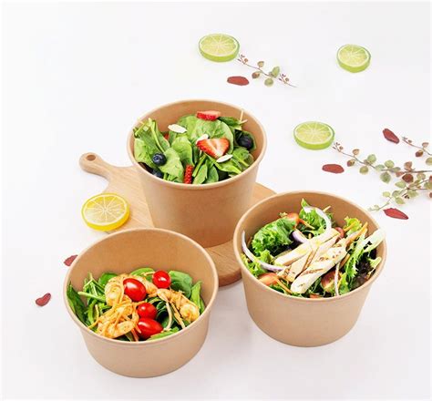 Hot Sale Wholesale Disposable Takeout Food Packaging Pla Kraft