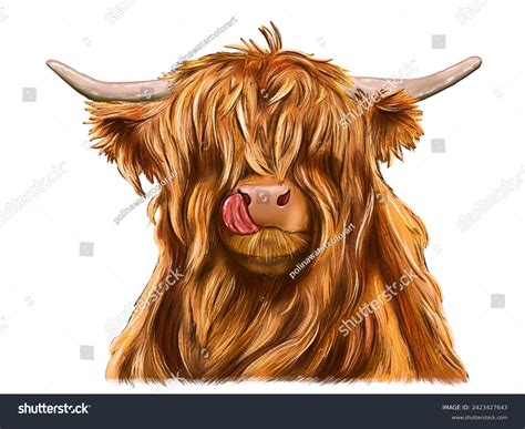 Highland Cow Cartoon Photos and Images | Shutterstock