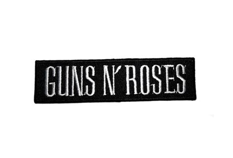 Guns N' Roses - White Text Logo Woven Patch