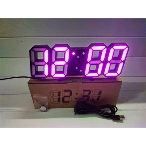 Jual Infy Jam Dinding Digital Led Jam Meja Alarm Suhu Jam D Besar