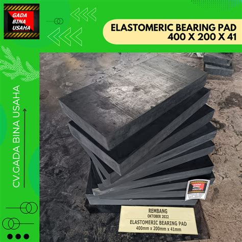 Jual Elastomer Jembatan Karet 400 X 200 X 41 mm - Kab. Malang - karetkonstruksi | Tokopedia