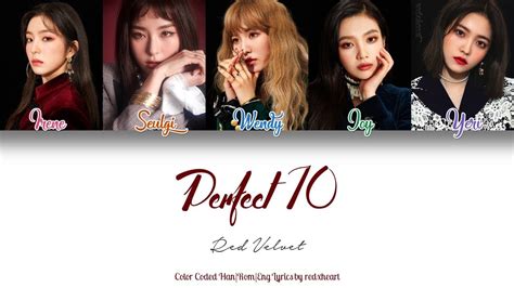 Red Velvet 레드벨벳 — Perfect 10 Hanromeng Color Coded Lyrics By Redxheart Youtube