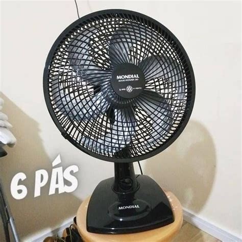 Ventilador De Mesa Mondial 110v 30cm 6 Pás Super Power Vsp 30 B