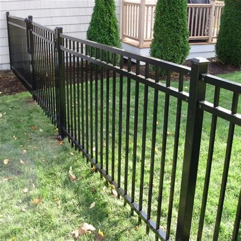 Welded Galvanized Black Powder Coating Wrought Iron Fence Gardenpool