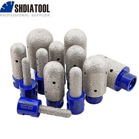 Dia 10 15 20 25 30 35mm Vacuum Brazed Diamond Finger Bits Milling Bits