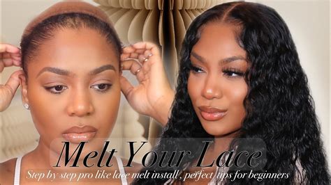 Loose Deep Wave Lace Frontal Install Melt Your Lace Like A Pro Ft