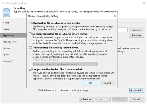 Step 4 Configure Backup Repository Settings User Guide For VMware