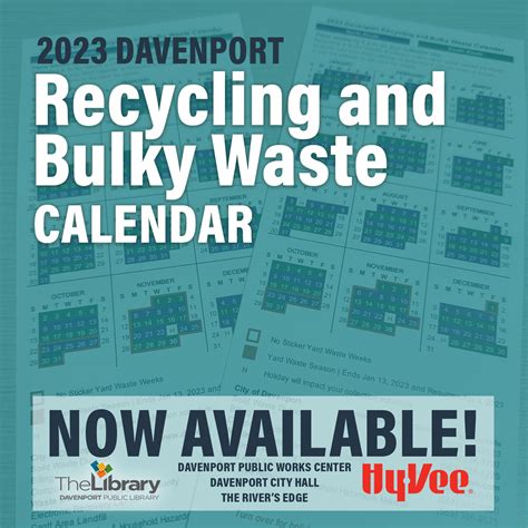 Davenport 2025 Recycling And Bulky Waste Calendar 2025 Vilma Jerrylee