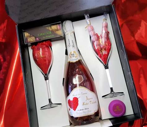 Coffret Saint Valentin Champagne Etienne Fourrier