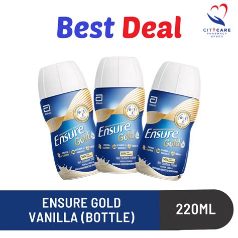 Ensure Gold Vanilla Flavour Bottle RTD Liquid 220ml Shopee Malaysia