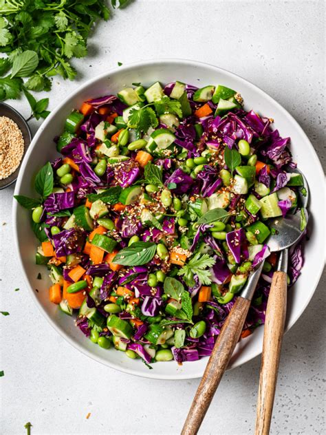 Chopped Thai Salad With Sesame Ginger Dressing Sandra Valvassori