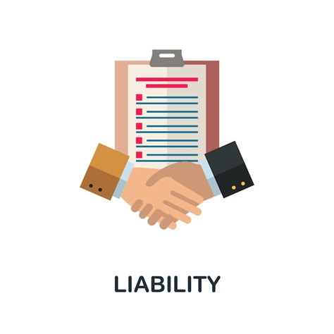 Premium Vector Liability Flat Icon Color Simple Element From Customer