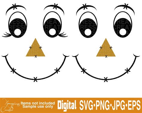 Halloween Svg Scarecrow Face Scarecrow Svg Baby Boy Svg Etsy