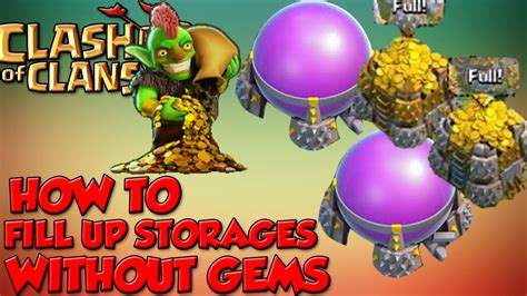 Full Gold Storage Clash Of Clans Dandk Organizer