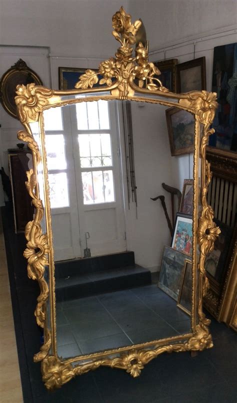 Proantic Miroir en bois doré XVIIIème Style Louis XV