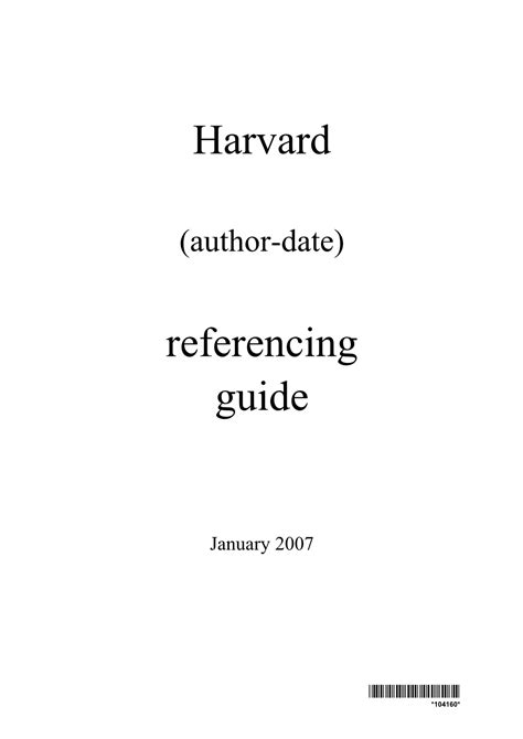 Harvard Referencing Guide Pdf 2024 - Edie Agnesse