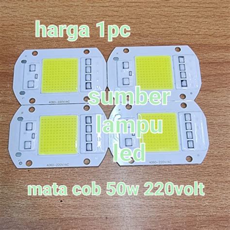 Jual Mata Led Pju Cobra 50w 50watt Chip Cob Sorot Led 50 Watt Putih