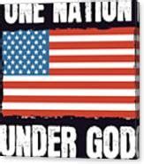 One Nation Under God Patriotic Bible Verse Christ Painting By Amango