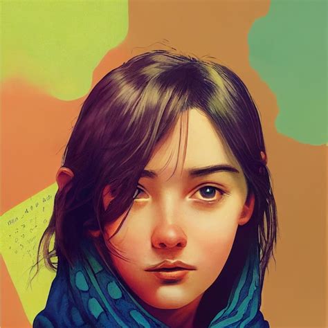 Ilustraci N Hermosa Del Retrato De La Mujer Foto Premium