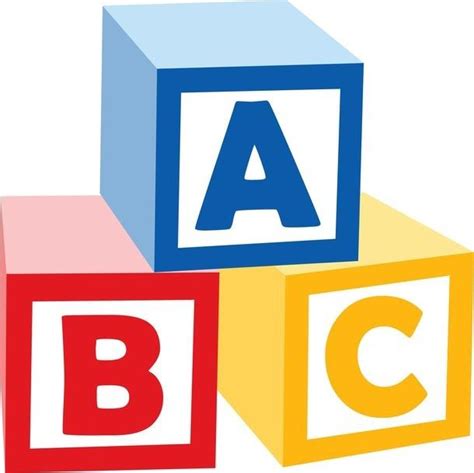 Abc Blocks Clipart Abc Abc Flashcards Abc Blocks