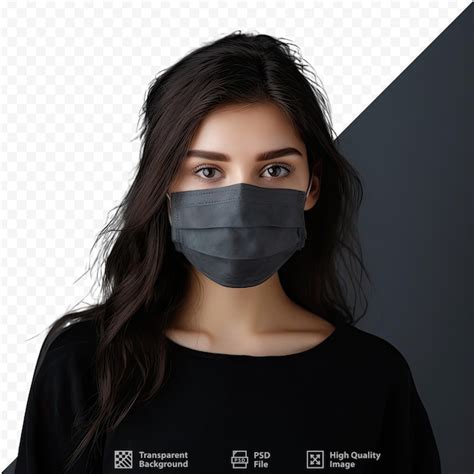 Premium PSD A Woman Wearing A Black Shirt With The Words No 1