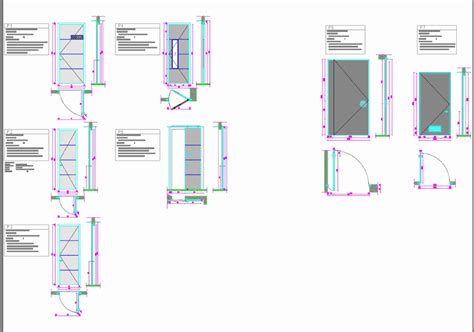 Portas Detalhadas Em Autocad Baixar Cad Kb Bibliocad