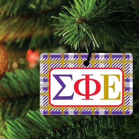 Sigma Phi Epsilon Ornament Rectangle Victorystore