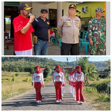 Sekcam Tambak Lepas Ratusan Peserta Gerak Jalan Meriahkan HUT