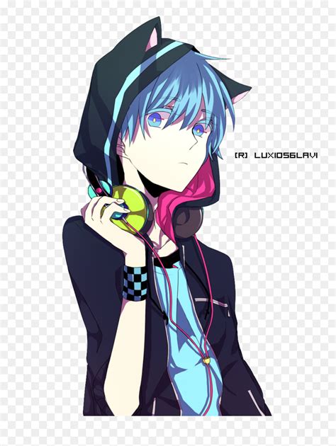 Boy And Cat Png Transparent Boy And Cat Images - Cute Anime Boy With ...