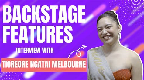 Tioreore Ngatai Melbourne Interview TIFF 2023 Backstage Features With